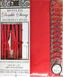 Mosaic Double Swag Fabric Shower Curtain with Ring Hooks, 2 Tie Backs - 70 x 72 in.